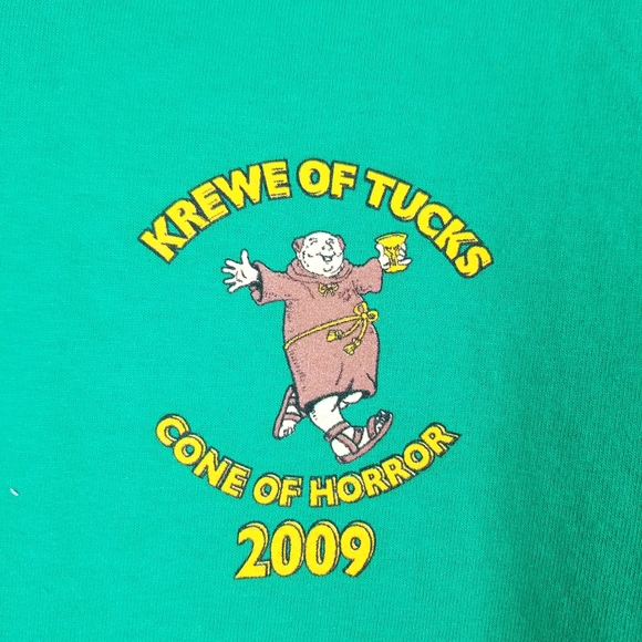 Krewe of Tucks Cone of Horror 2009 Green T-Shirt - Picture 3 of 5